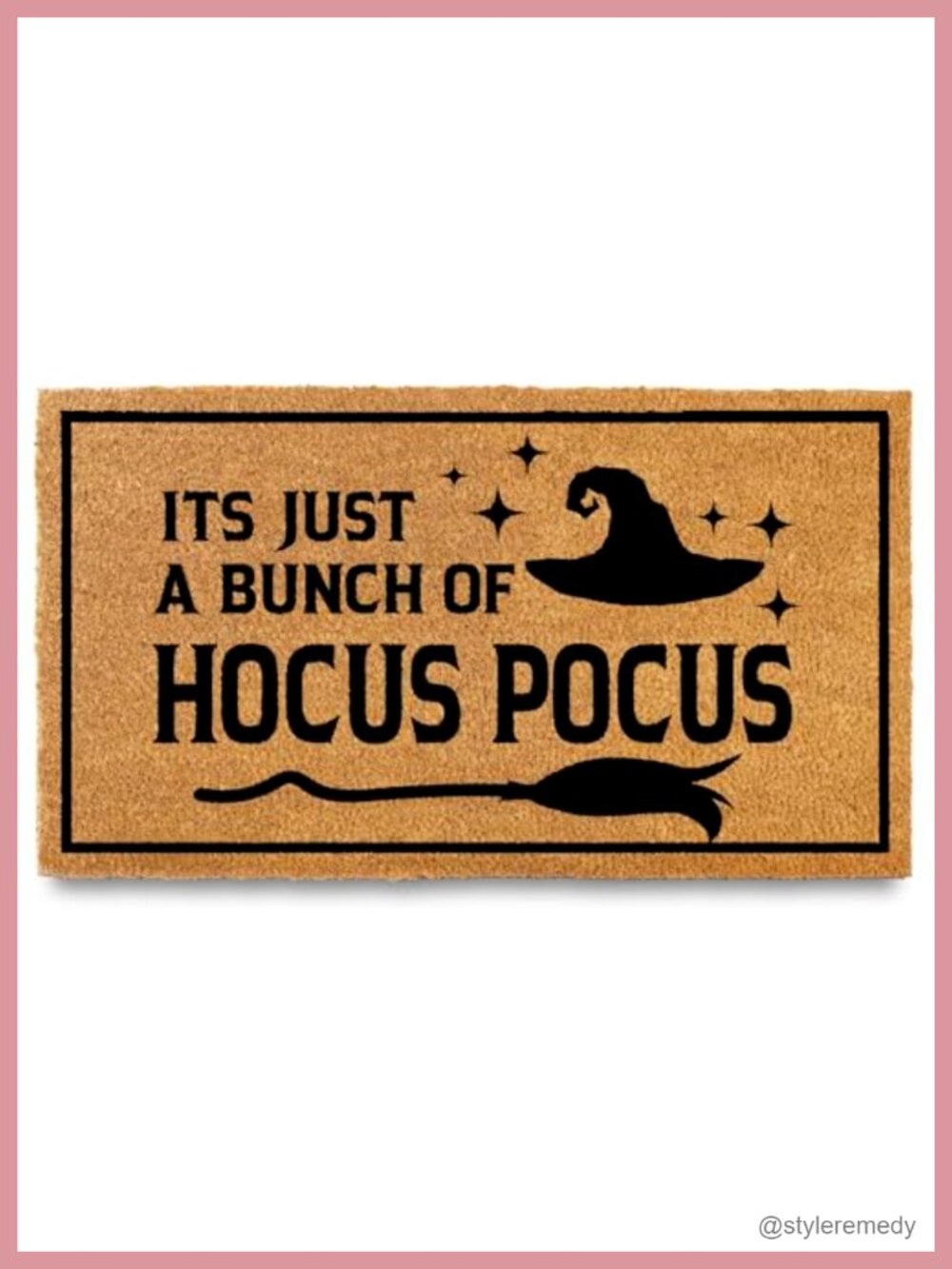 Coir Hocus Pocus Halloween Welcome Doormat 30x17 Outdoor